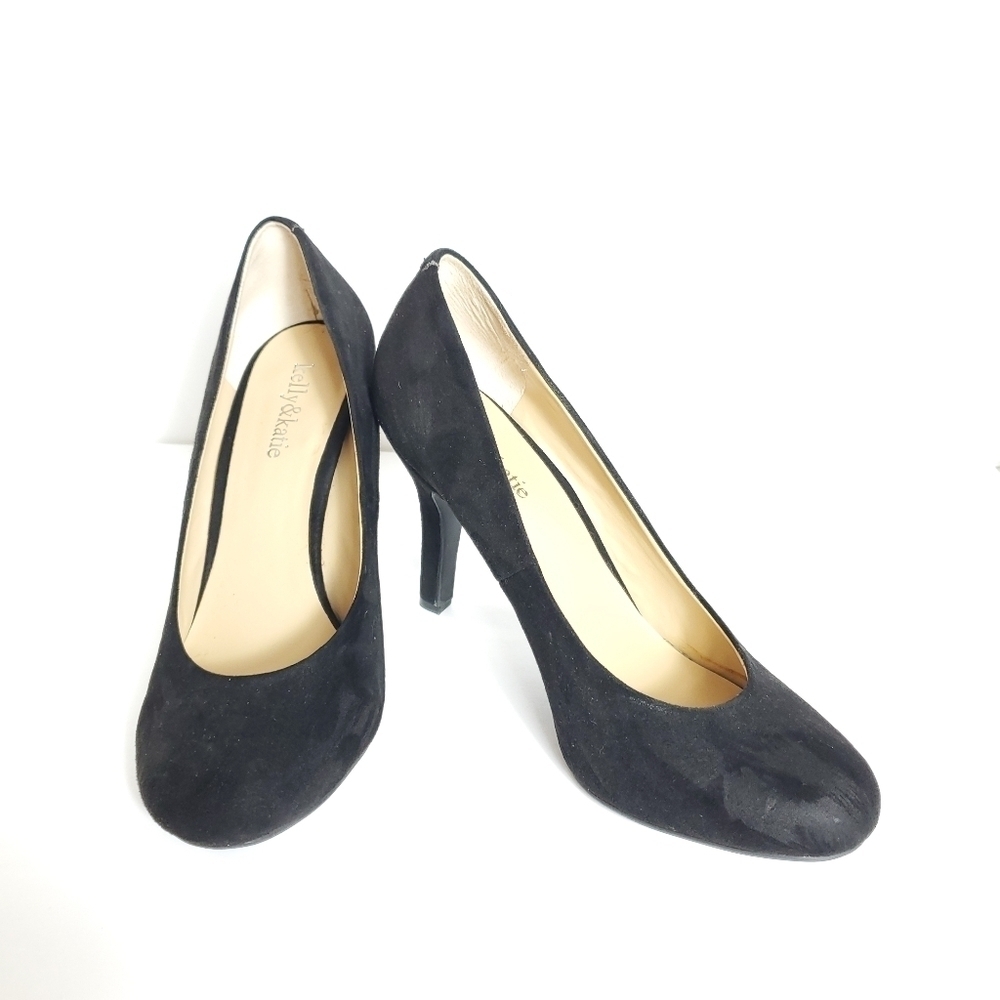 Kelly & Katie black suede pumps size 10M